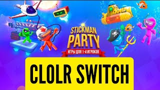 Stickman Party 234 - Color Switch Gameplay #stickmanparty Resimi