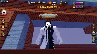 Getting 1 QI ENERGY on Strongman Simulator Roblox! screenshot 2