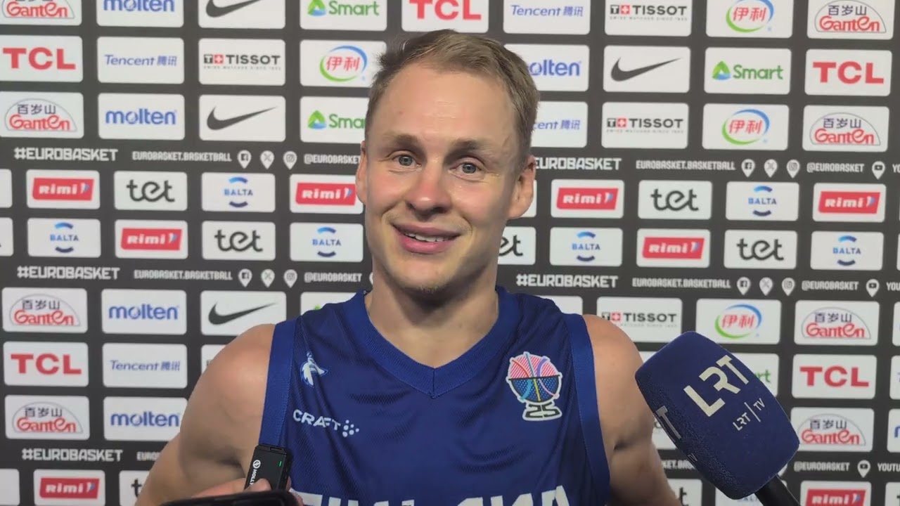 Sasu Salin is ecstatic to reach the quarter finals of EuroBasket 2025