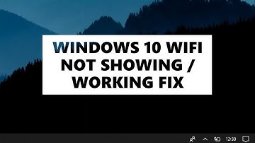 WIFI Option not showing on Windows 10 | Easy Fix