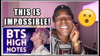 IMPOSSIBLE 'BTS High Notes & Falsettos' [Live] REACTION