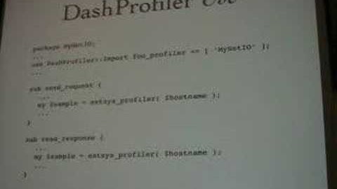 Tim Bunce: DashProfiler