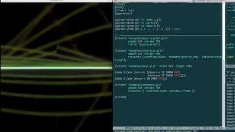 Shadertone screencast demo