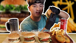 Submukbangburger With French Frieseating With Georgeasmr Eatingeating Sounds
