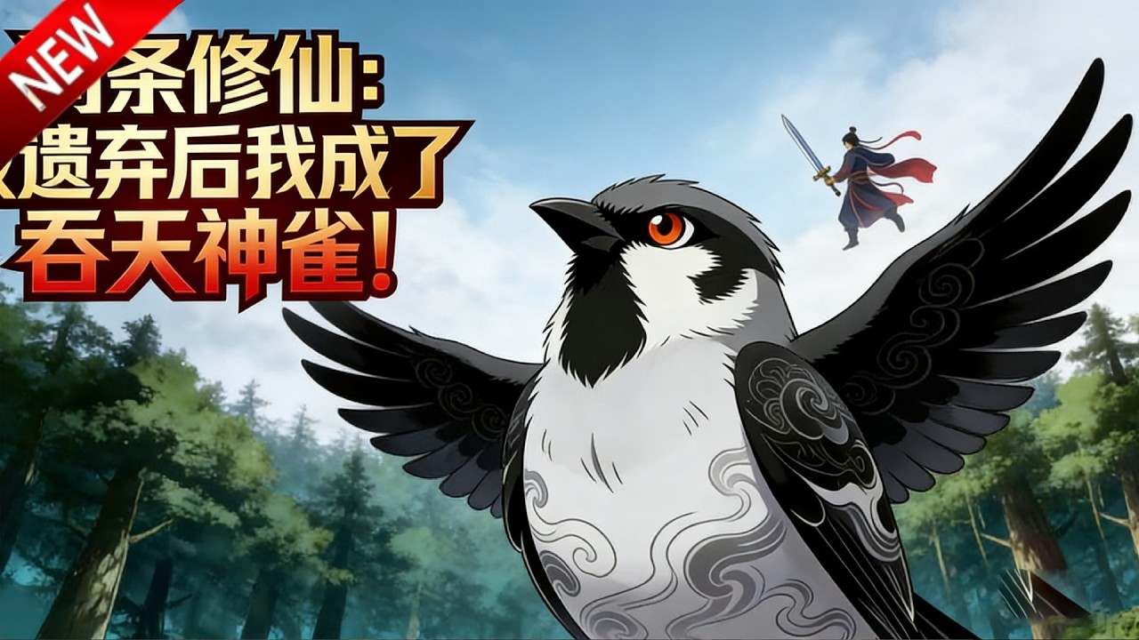 💥【新番上线】穿越成弃养神雀，觉醒吞噬系统，收小弟建势力，登顶巅峰！《词条修仙：被遗弃后我成了吞天神雀！》全集 Multi SUB #热血 #漫剧 #动漫魔女