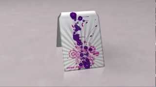 Pink and Purple Explosion Oyster Card Holder / Wallet - Stray Decor