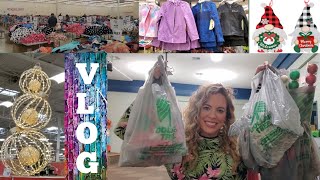 VLOG!! LETS DO SOME SHOPPING and TRY SOME HEATLESS CURLS!! SHOES, CHRISTMAS, DOLLAR TREE CRAFTS!!