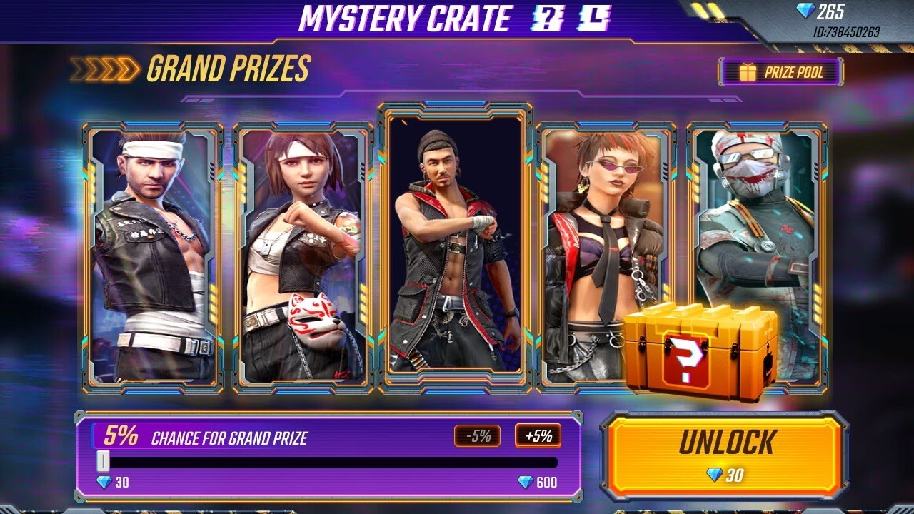 Freefire new event mystery crate full details