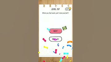 Brain test puzzle level 157 Solution Walkthrough