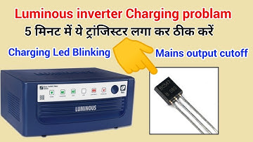 Luminous Eco watt + Charging Led blinking, Mains cutoff, Charging problems Luminous eco watt + 1050