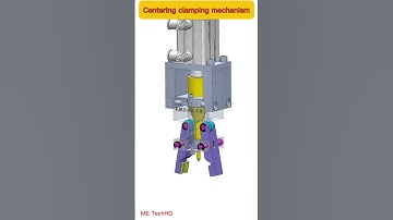 Centering clamping mechanism #design #machine #solidwork #cad