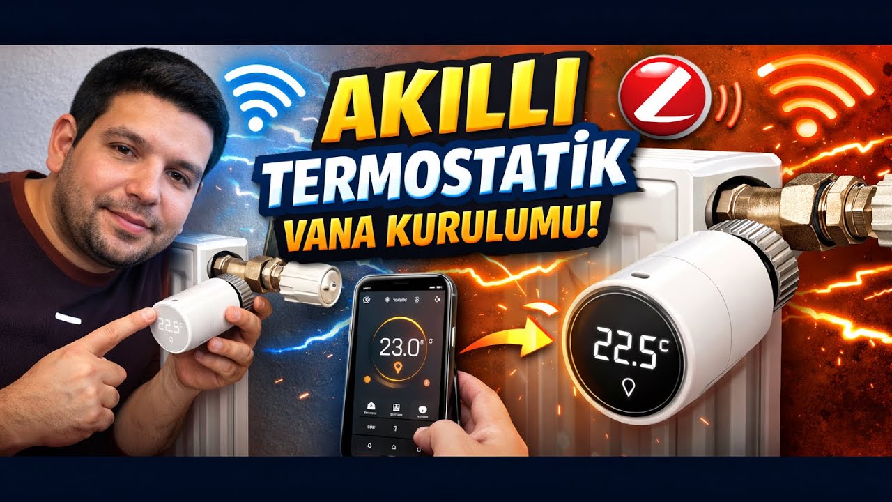 Zigbee + Bluetooth Hub ile termostatik vana Akıllı Petek Sistemi Kurulumu