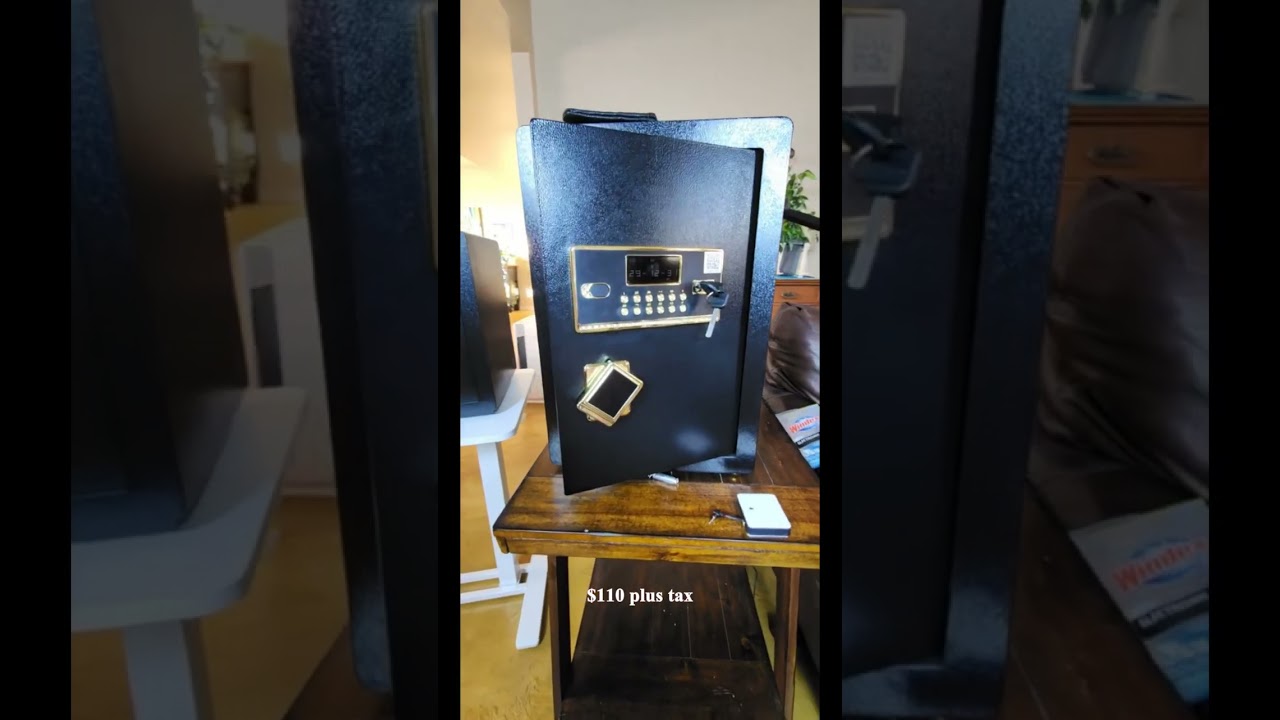 TNTANTS 5.2 Large Home Security Safe Box with Digital Keypad Alarm System Internal Locking