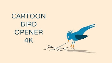 After Effects Project Files Cartoon Bird Opener 4K Videohive