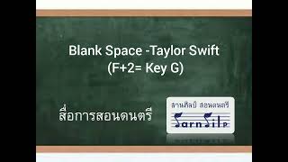 Video thumbnail of "Blank Space Taylor Swift (F+2= Key​ G)"