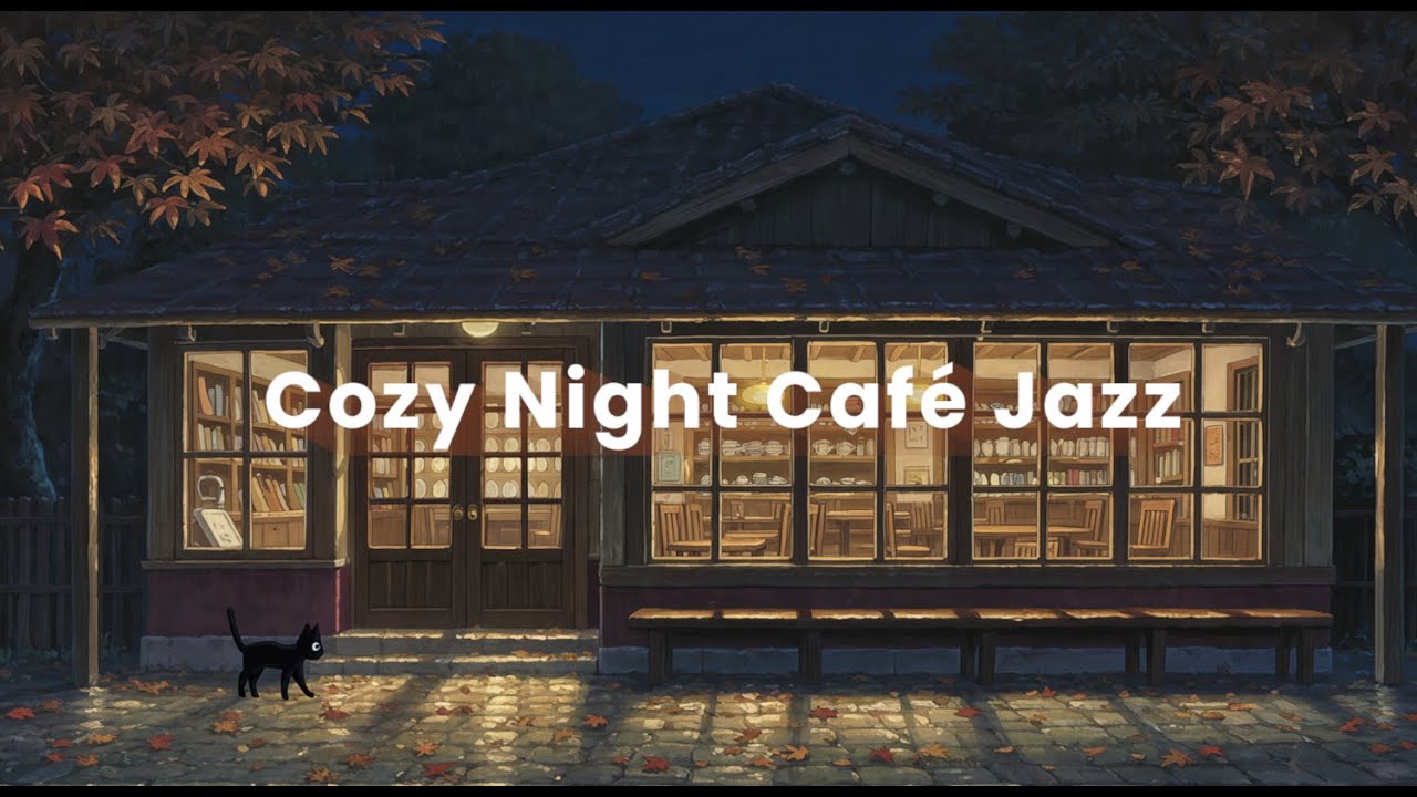 Autumn Night Café Jazz |  Relaxing LoFi Music for Cozy Evenings [1 Hours]