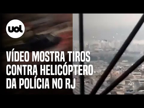 Complexo do Alemão: Moradores registram tiros em helicóptero da polícia