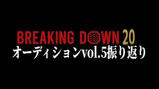 BreakingDown20オーディションvol.5振り返り！【ブレイキングダウン20】