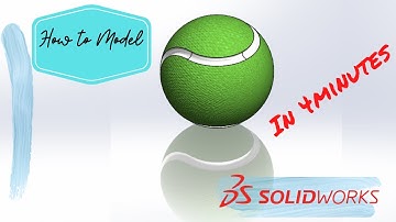 How to Model Tennis Ball In Solidworks [in 4 minutes]