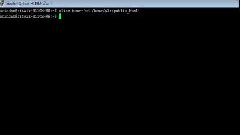 Linux - alias Command - w3resource