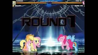 Mugen Requested Fluttershy & Applejack Vs. Pinkie Pie & Rainbow Dash