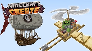 I Made FLYING Machines In Minecraft Create!