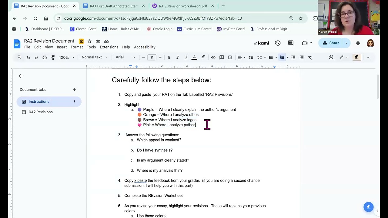 Starting to Revise your Rhetorical Analysis Essay.