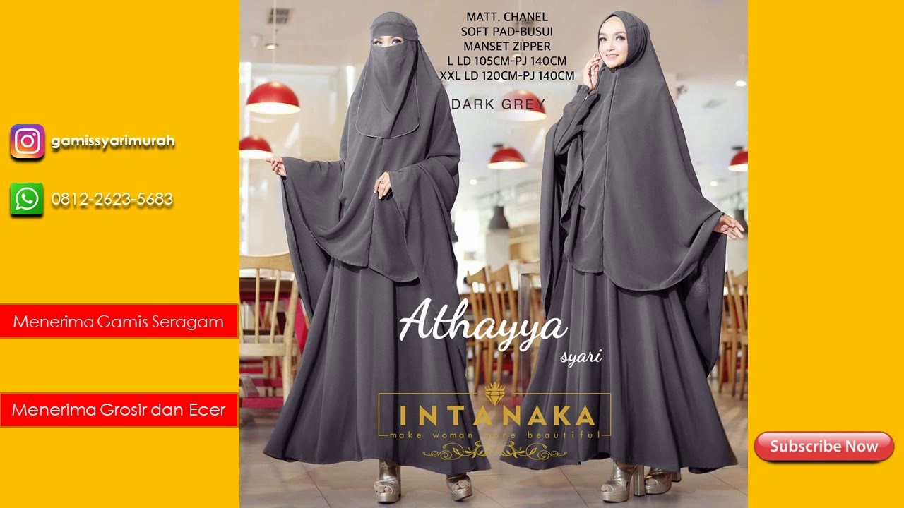 TERBARU!!! Gamis Syari Sporty Solo (WA) 0812-2623-5683 | GAMIS INTANAKA ORI