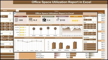 Office Space Utilization Report in Excel