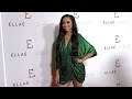 Brittany renner attends ella lisqu birt.ay collection fashion show red carpet