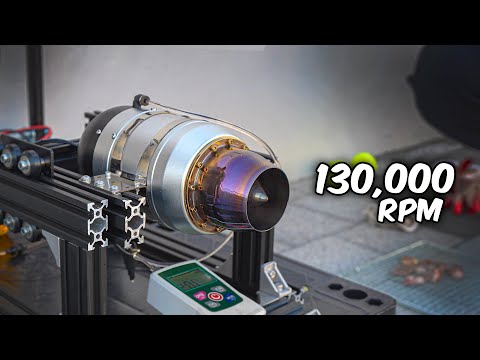 Test a truly powerful jet engine (RC Jet engine)