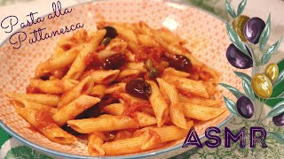 ASMR Cooking Italian Food - Pasta alla Puttanesca Tutorial (Soft Spoken) screenshot 5