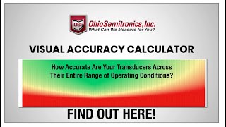 Visual Accuracy Calculator Shows Transducer Performance Across Full Spectrum Of Operating Conditions