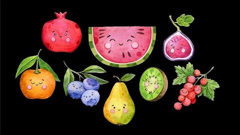 Sleepy Dancing Fruit Adventure - Baby Sensory High Contrast fun video - Classical Mozart Music