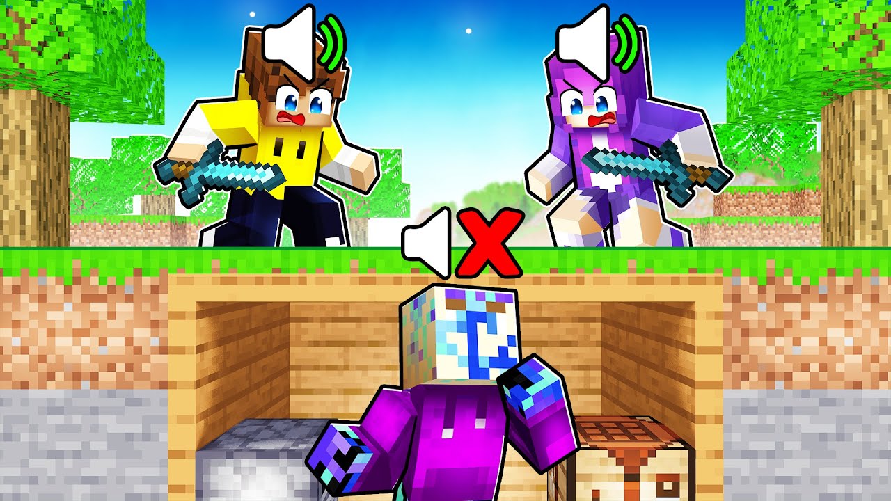 Спидраннер против Охотника с помощью PROXIMITY CHAT в Minecraft!