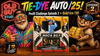 2025 Select Mega Box Case Profit Challenge Ep. 2! 🎨 Tie-Dye Auto /25 • Gold Ice Prizm /10 🧊
