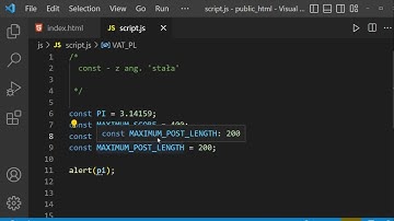 JavaScript: const - jak i po co tworzyć stałe zmienne w JS?