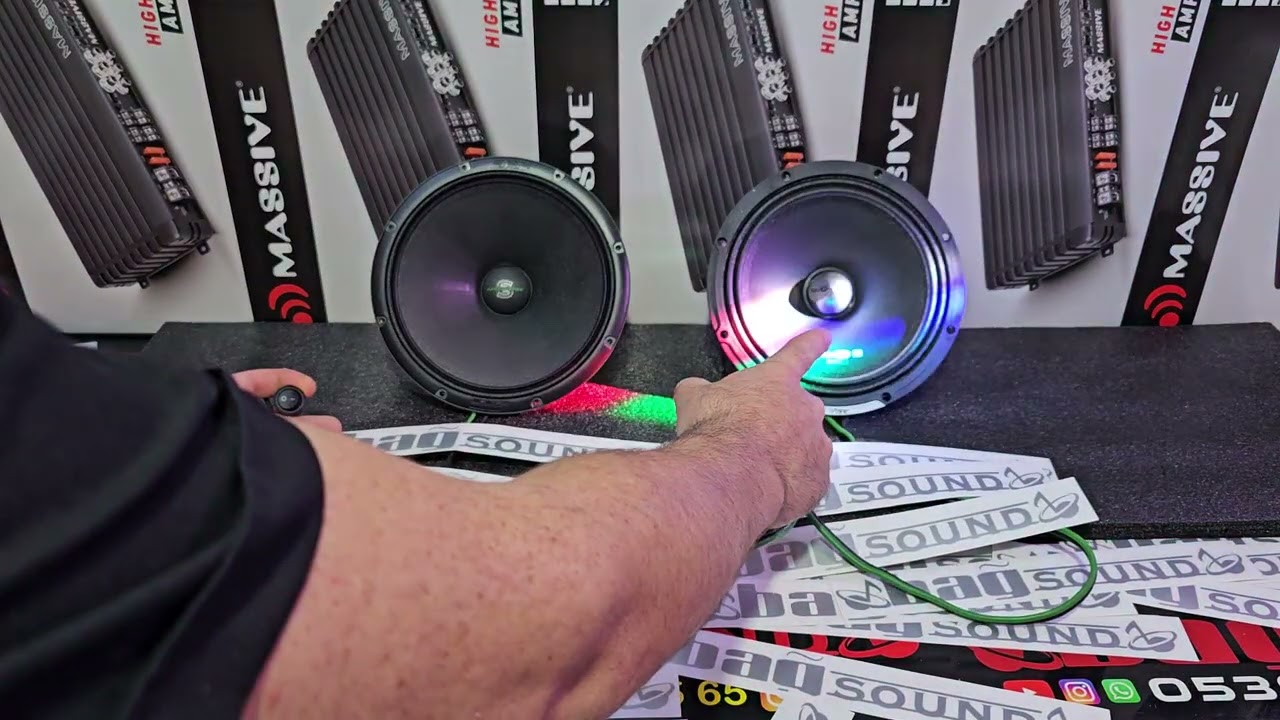 VİBE BLACKAIR 20CM 180RMS. SLYVESTER APM81SE 20CM 170RMS TEST 