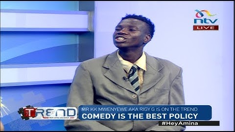 Comedian Mr KK Mwenyewe 'Riggy G' mimics DP Gachagua
