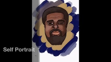 Self Portrait speed painting with iPad pro, apple pencil, and Procreate 3