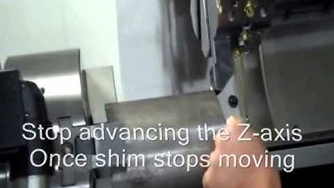 Okuma Lathe Setting Z axis program zero on P300L control 1