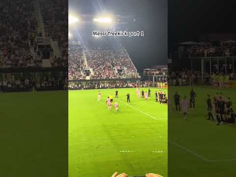 Messi free kick goal today #intermiami #nashville #football #mls #messifreekick #freekick #saurez