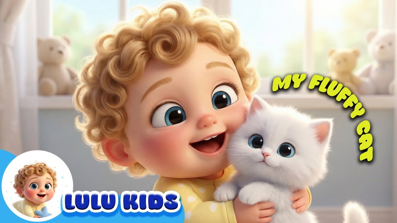 🐱✨ **My Fluffy Cat Rhyme for Kids** ✨🐱- Nursery Rhymes 
