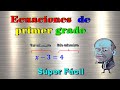 ECUACIONES DE PRIMER GRADO Super Facil ✅ Para principiantes ✅ Ejercicio 1 #ecuaciones #profeguille