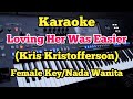 Karaoke Loving Her Was Easier(Female/Wanita) - Kris Kristofferson