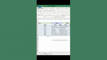 Stop Copying & Pasting! Merge Excel Columns in SECONDS! 😮 Excel Tutoring #shorts