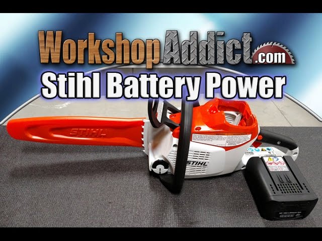 Refrigerar Automático Desde allí Stihl MSA 200 C Battery Operated Chainsaw Review - YouTube