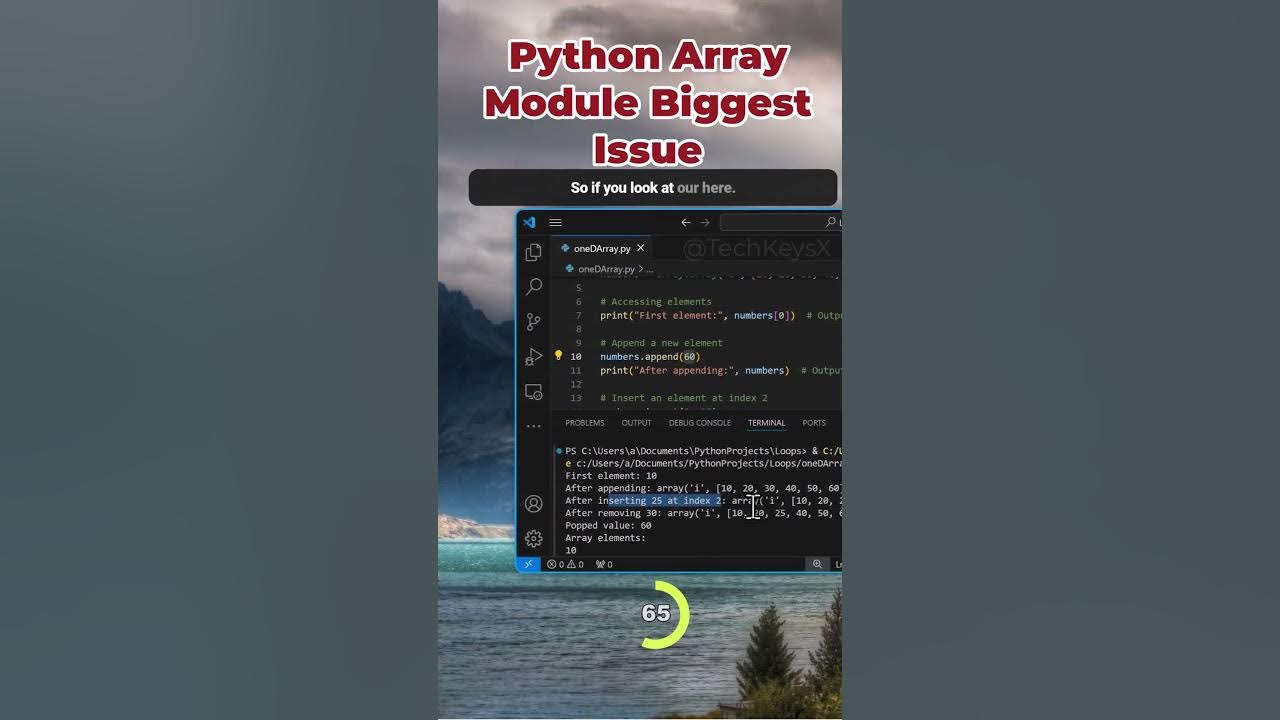 Python Array Module Biggest Limitation - YouTube