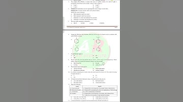 💥2nd PUC CHEMISTRY PREVIOUS YEAR MODEL QUESTION PAPER 1 || #puc #viral #chemistry