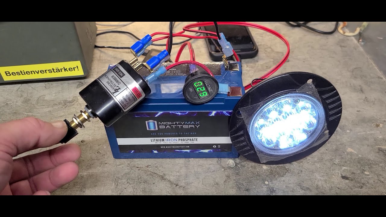 12v DC dimmer testing -- How to dim LED lights - YouTube